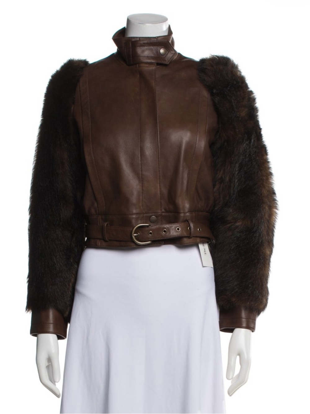 Chloe fur and leather jacket